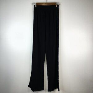Nasty Gal Black High Rise Wide Leg Pull On Pants Size 2